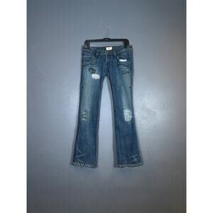 Antic Denim 32 women’s jeans Y2K baggy pants vintage ‘90 distressed blue